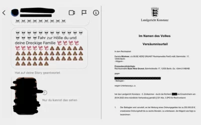 Geldentschädigungsanspruch für Daniela Büchner wegen Hate Speech durchgesetzt