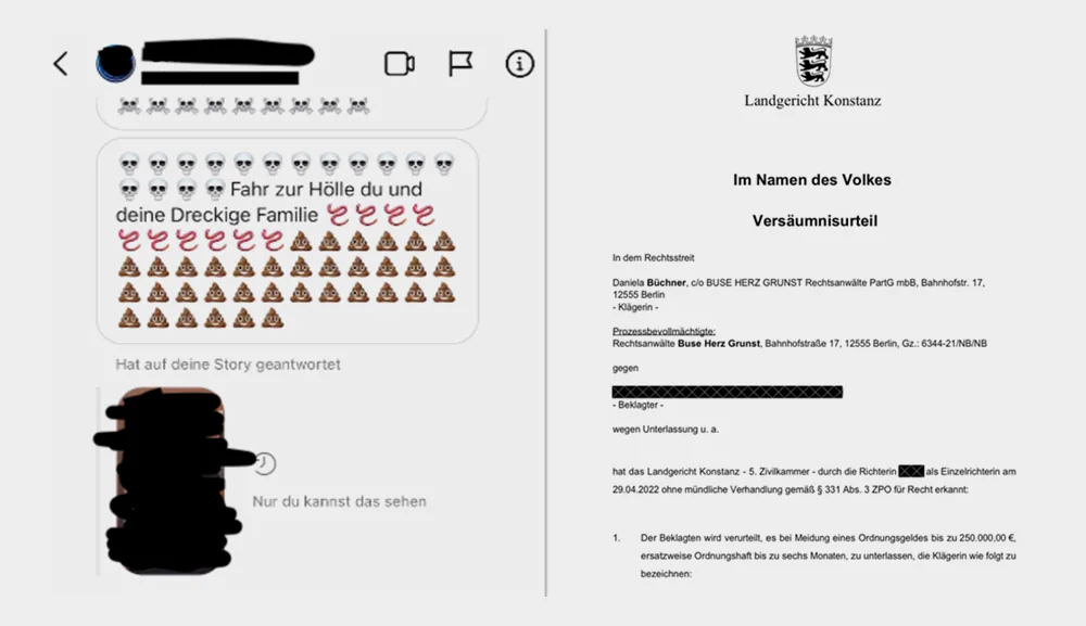 Geldentschädigung wegen Beleidigung