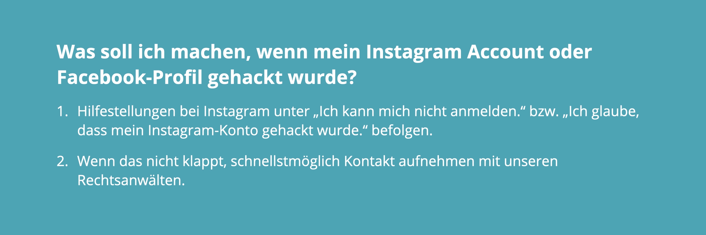 Was soll ich machen, wenn der Instagram gehackt wird?