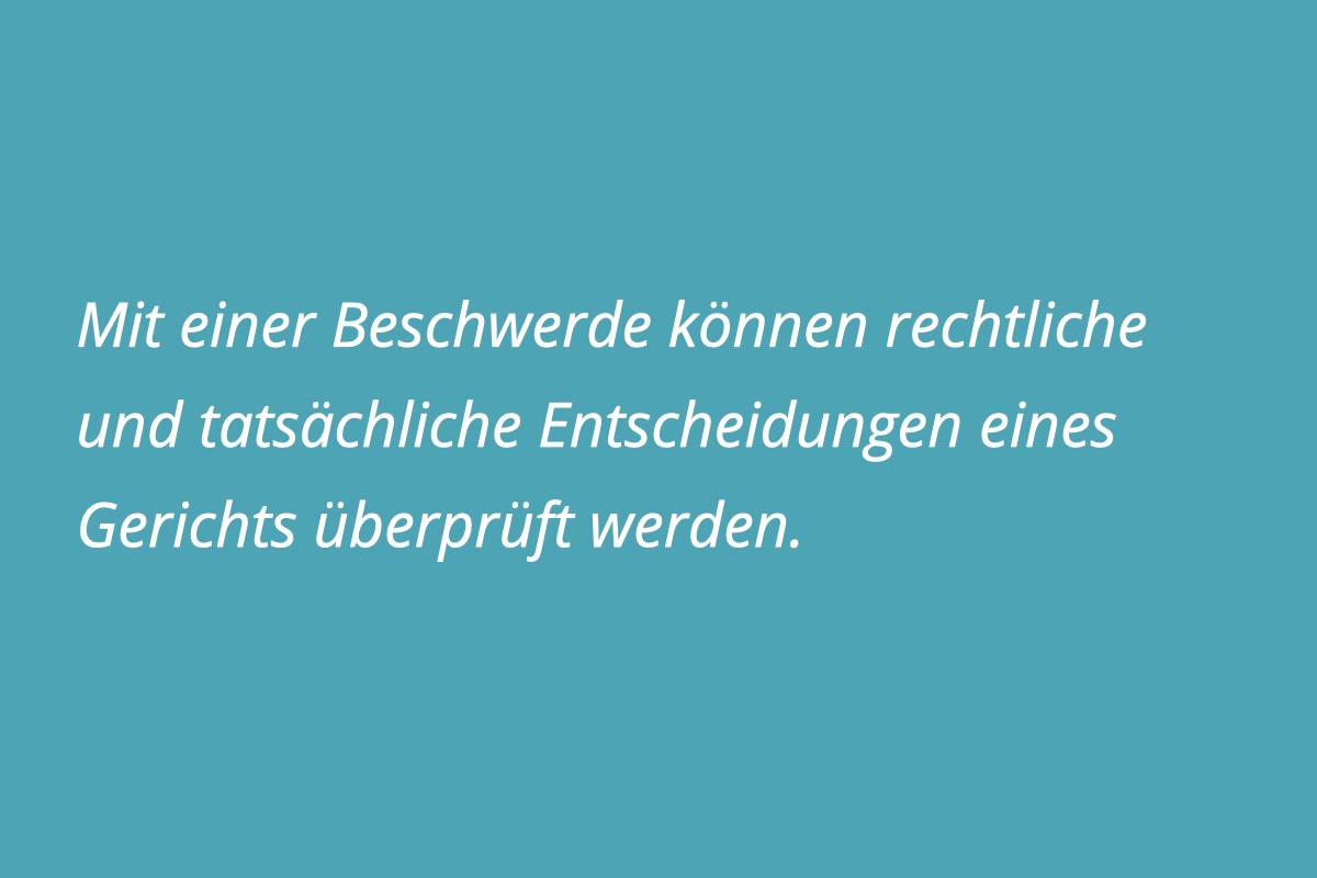 Beschwerde gegen Beschlüsse im Strafrecht - Rechtsanwalt Grunst