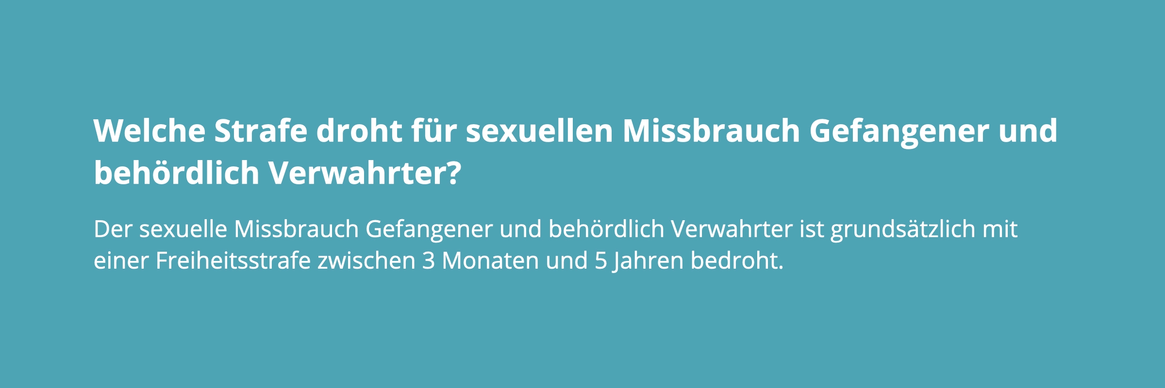 Missbrauch von Schutzbefohlenen § 174 StGB - Anwalt hilft!