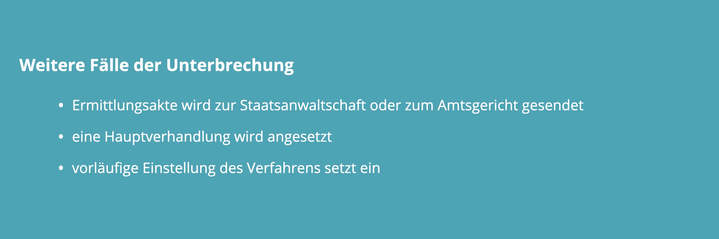 Bußgeld­bescheid Verjährung: Unterbrechungen der Verjährung.